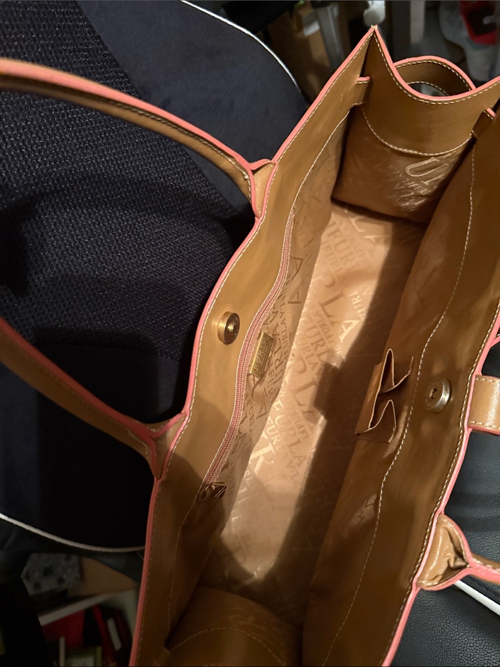 Furla Italian Leather Satchel - Picture 5 of 10